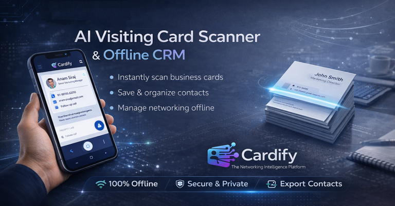 Business Card Scanner vs Manual Contact Saving