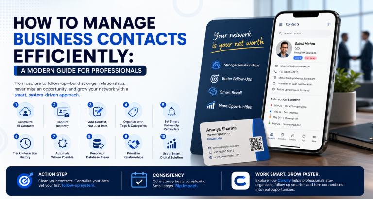 How to Manage Business Contacts Efficiently: Turn Every Connection into Opportunity